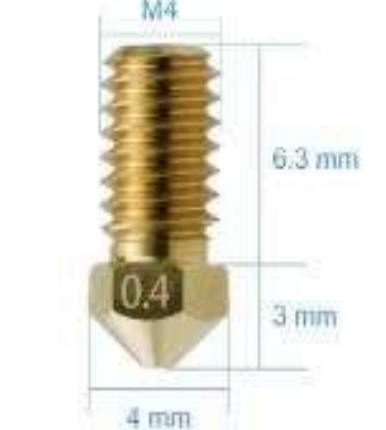 Brass nozzle for Bambu Lab A1/A1 Mini 0.2mm