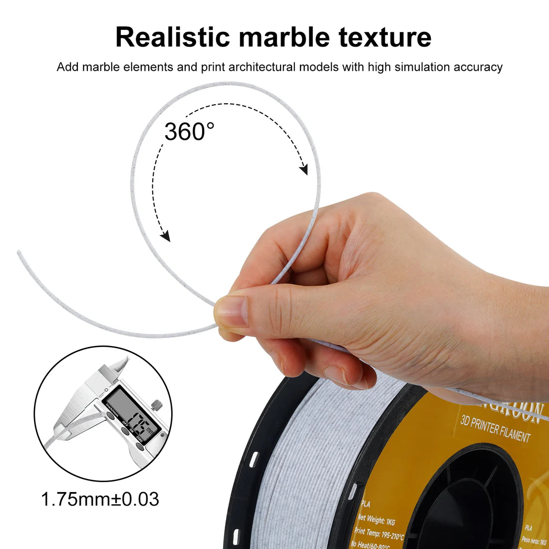 KINGROON PLA marble filament