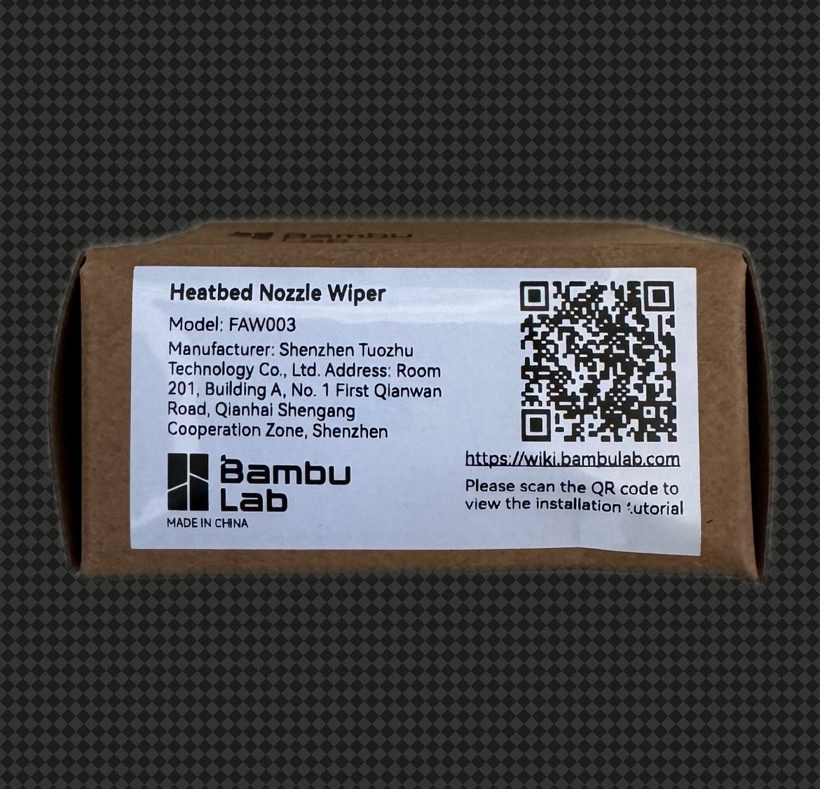 Heatbed Nozzle Wiper - Bambu lab A1 (original one)