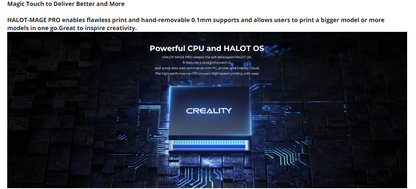 Creality HALOT MAGE PRO Resin 3D Printers 8k