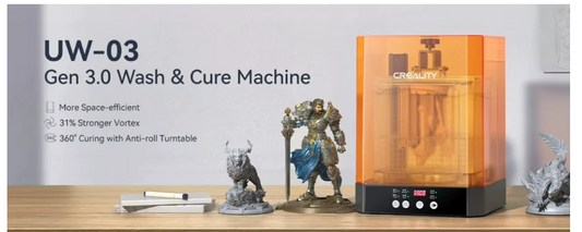 CREALITY 3D UW-03 Wash and Cure Machine For 3D Printer Washing/Curing Machine 2-in-1 Washing Size 325*303*436mm